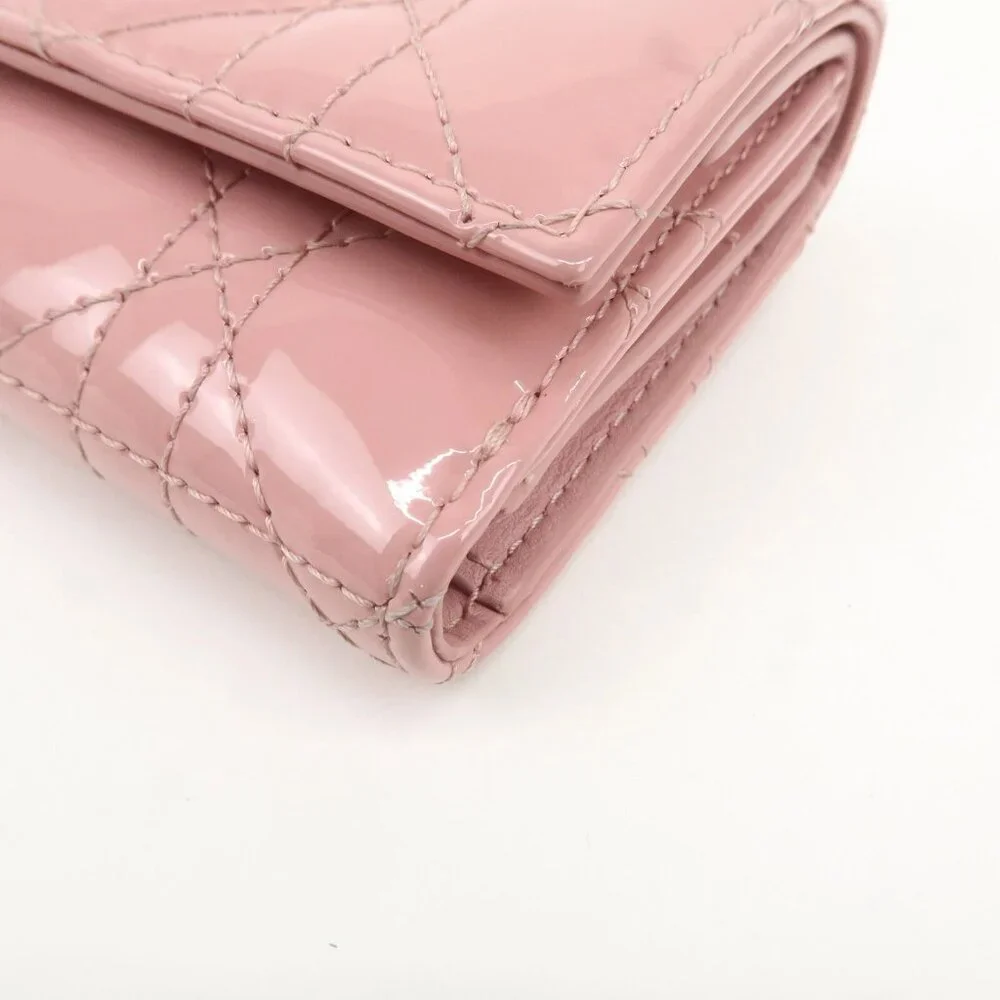 ❤️Authentic Christian Dior Lady Dior Cannage Lotus Wallet❤️
